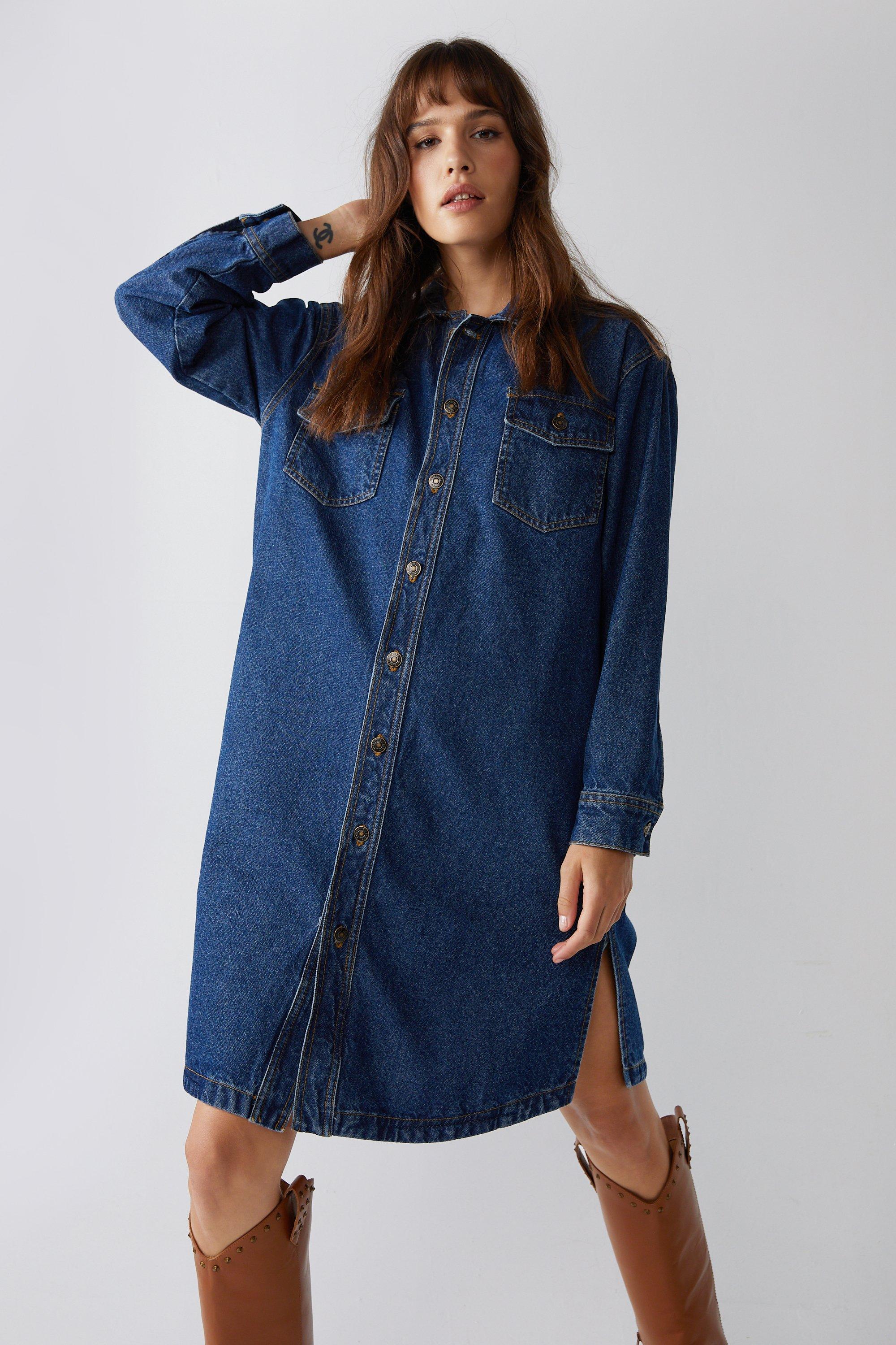 Oasis denim shirt store dress